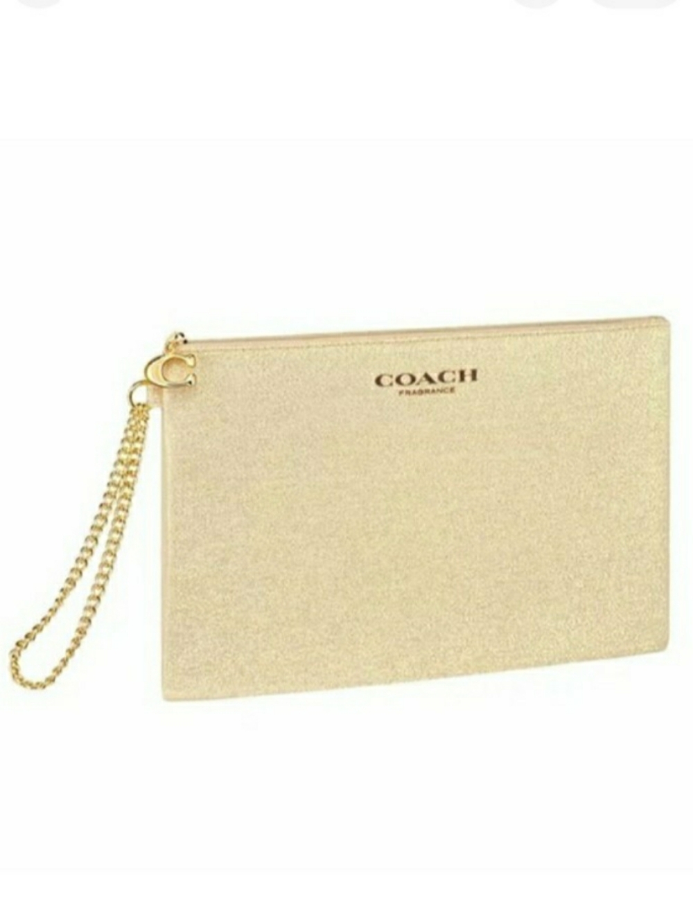 Coach Gold Evening Wristlet Pouch Cosmetic Bag
